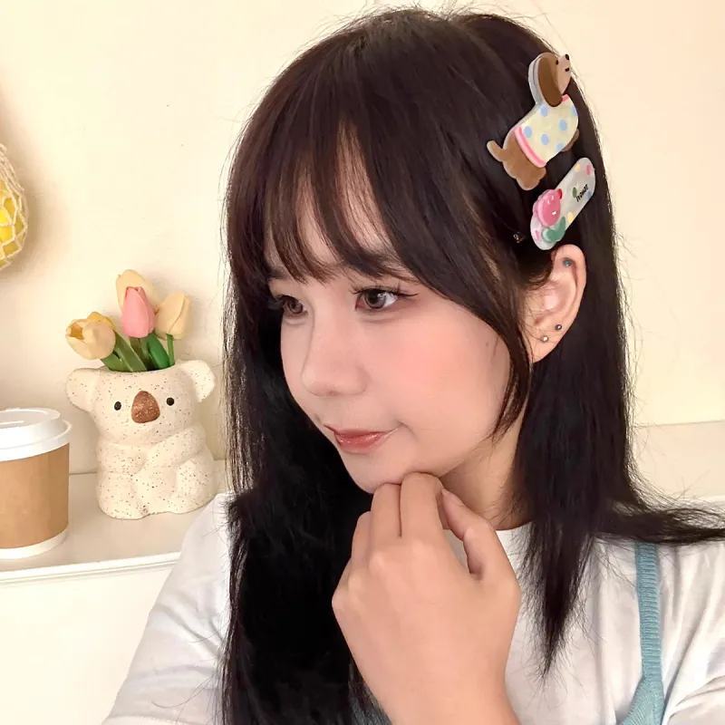ZANC Acrylic Hair Clips Women's-13