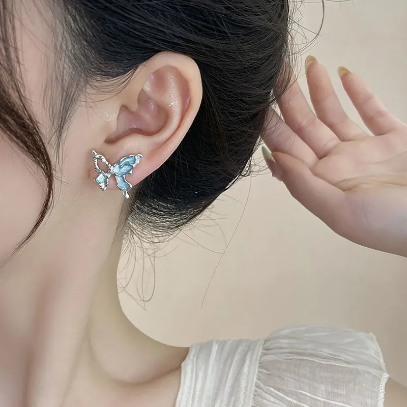 ZANC Alloy Stud Earrings Women's-6