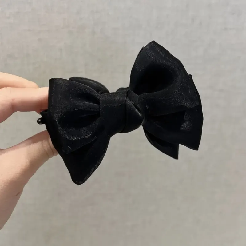 ZANC Satin Hair Clips Women's Multiple Colors-3
