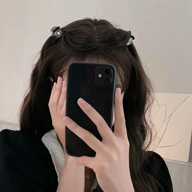ZANC Acrylic Hair Clips Women's Black White-20
