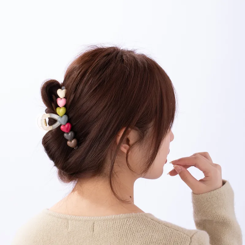 ZANC Acrylic Hair Clips Women's Multiple Colors-7