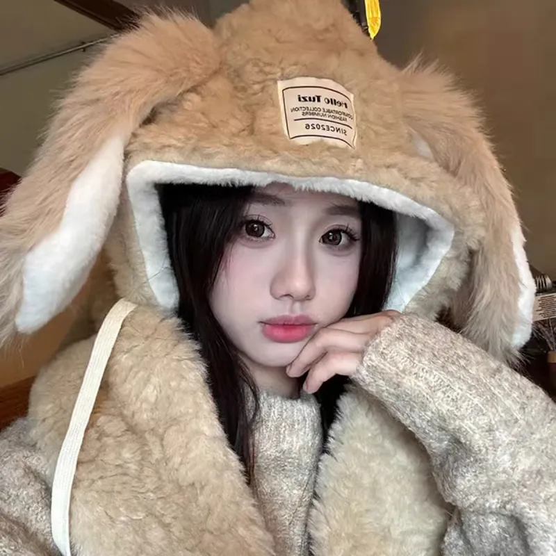 ZANC Polyester Hoods & Plush Hats Unisex Multiple Colors-3