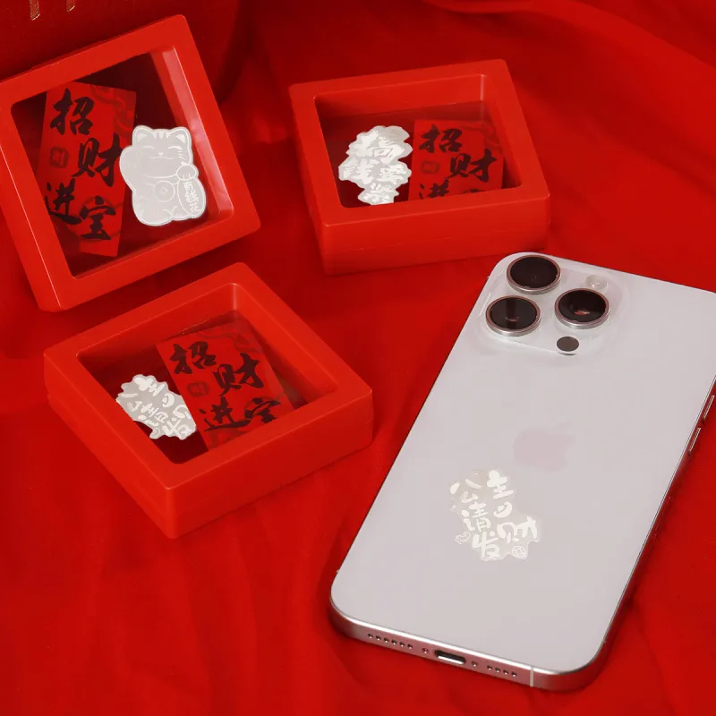 ZANC Sterling Silver Cell Phone Sticker Unisex-3