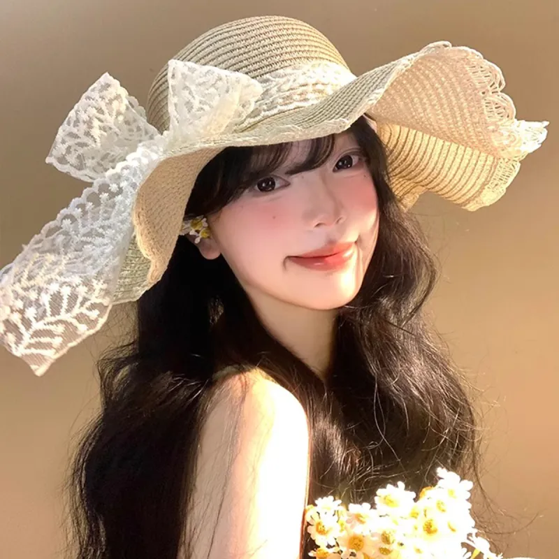 ZANC Straw Woven Sun Protection Hats Unisex-4