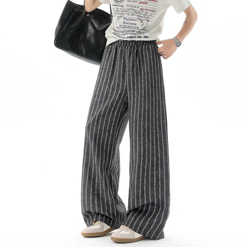 RAP PANDA Casual Pants Unisex Gray-6