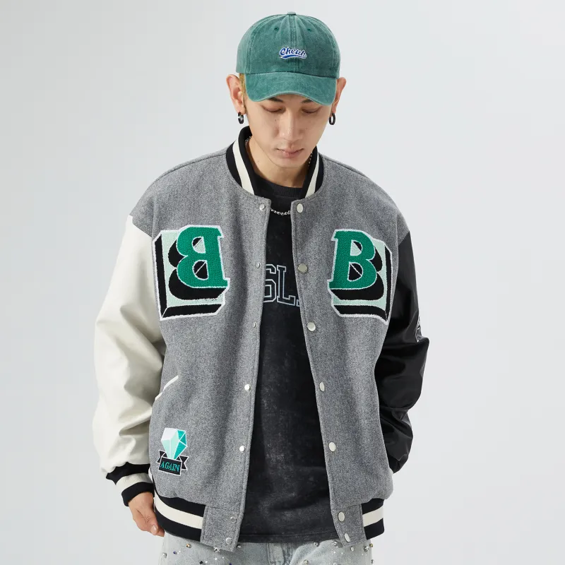 RAP PANDA Baseball Jacket Unisex Black-10