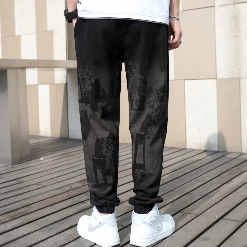 RAP PANDA Casual Pants Unisex Black-1