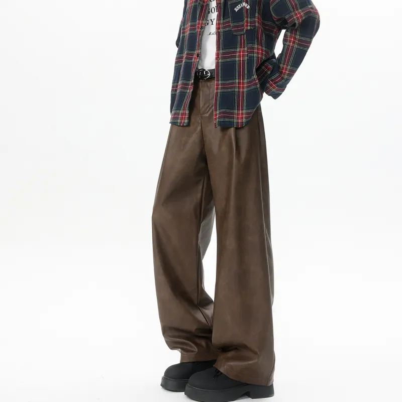 RAP PANDA Leather Pants Unisex-7