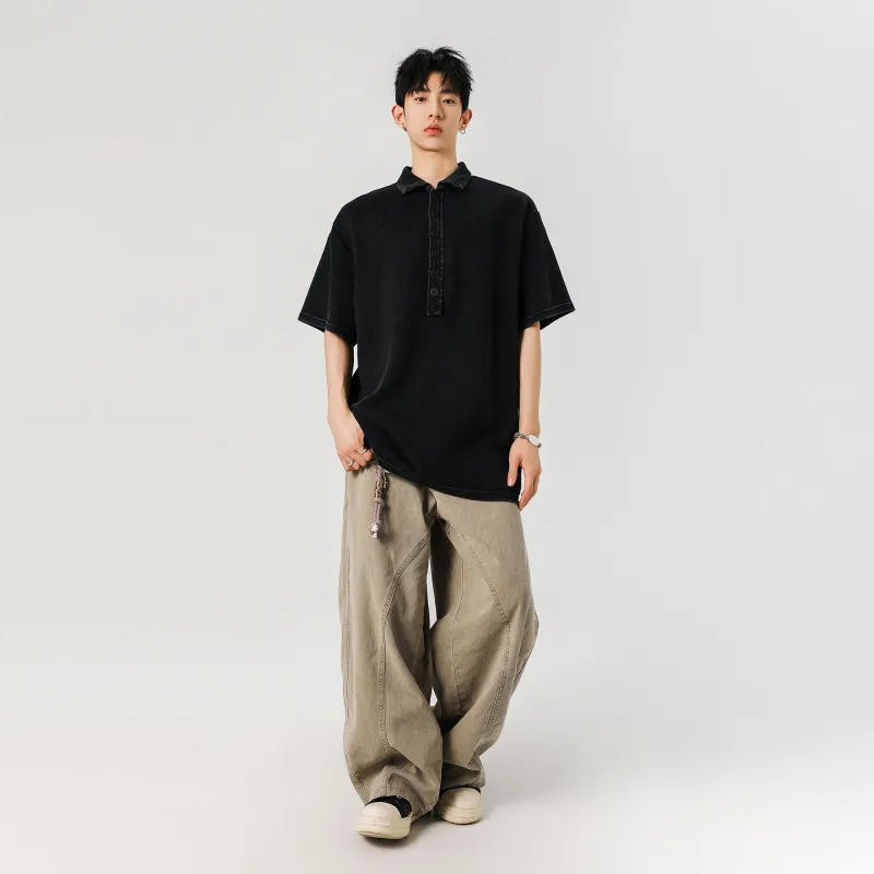 RAP PANDA Polo Shirt Unisex Black-2