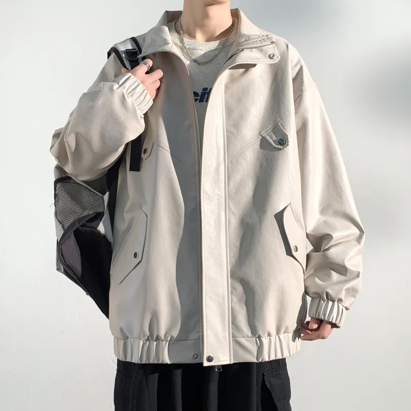 RAP PANDA Leather Jacket Unisex-2