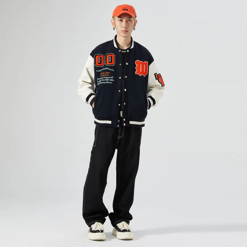 RAP PANDA Baseball Jacket Unisex Black-14