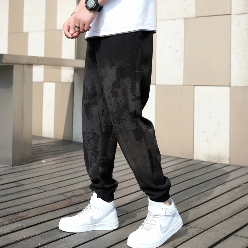 RAP PANDA Casual Pants Unisex Black-4