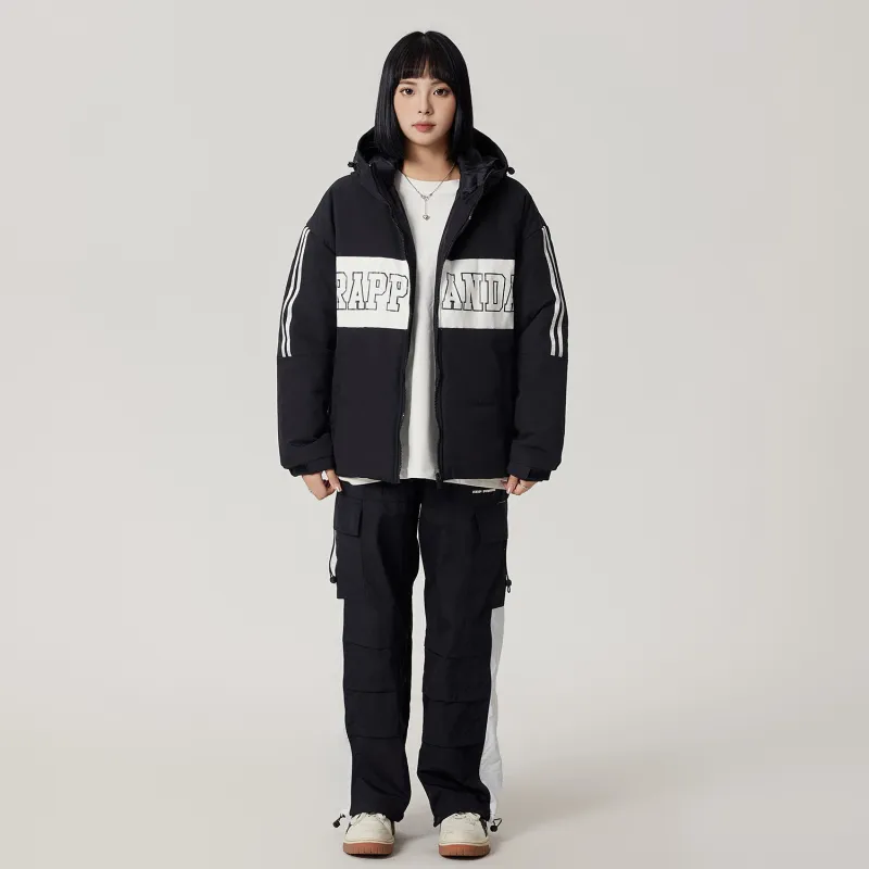 RAP PANDA Puffer Jackets Unisex-3