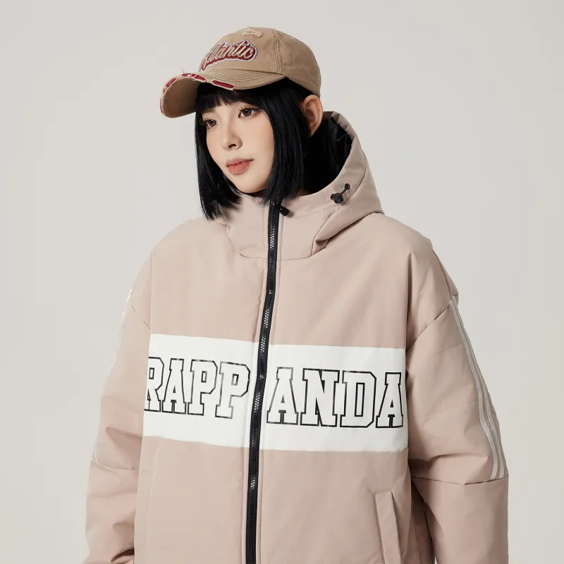 RAP PANDA Puffer Jackets Unisex-10