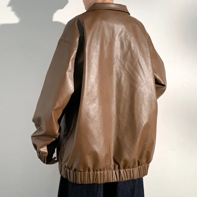 RAP PANDA Leather Jacket Unisex-13