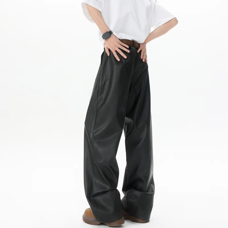 RAP PANDA Leather Pants Unisex-3