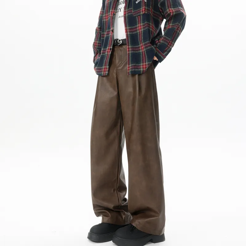 RAP PANDA Leather Pants Unisex-6