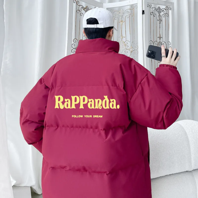 RAP PANDA Puffer Jackets Unisex-12