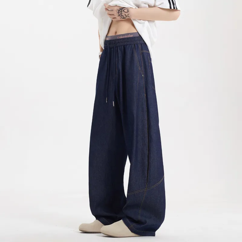 RAP PANDA Jeans Unisex Denim Blue-5
