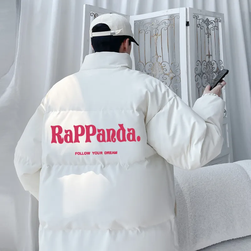RAP PANDA Puffer Jackets Unisex-16