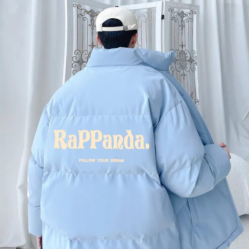 RAP PANDA Puffer Jackets Unisex-37