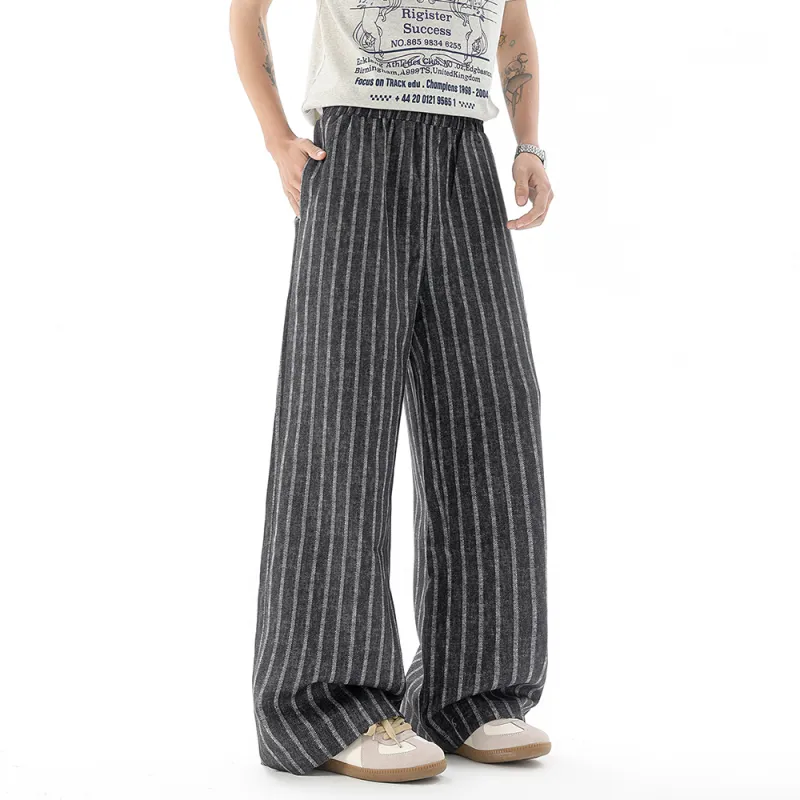 RAP PANDA Casual Pants Unisex Gray-5