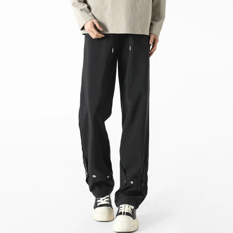 RAP PANDA Casual Pants Unisex Black-3
