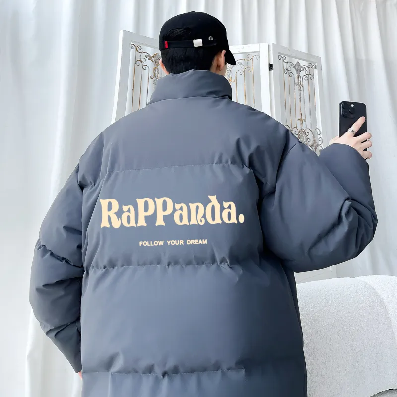RAP PANDA Puffer Jackets Unisex-23