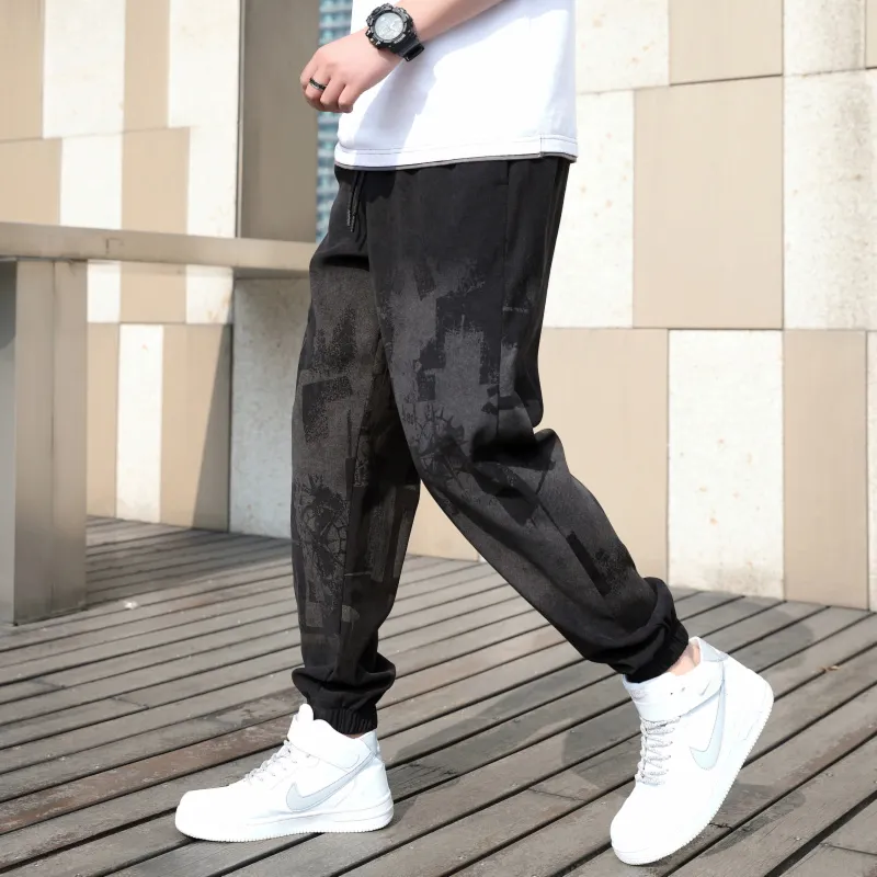 RAP PANDA Casual Pants Unisex Black-3