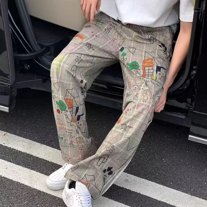 RAP PANDA Casual Pants Unisex Khaki-1