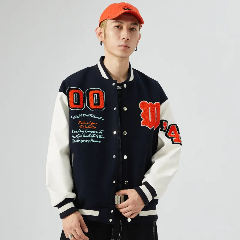 RAP PANDA Baseball Jacket Unisex Black-10