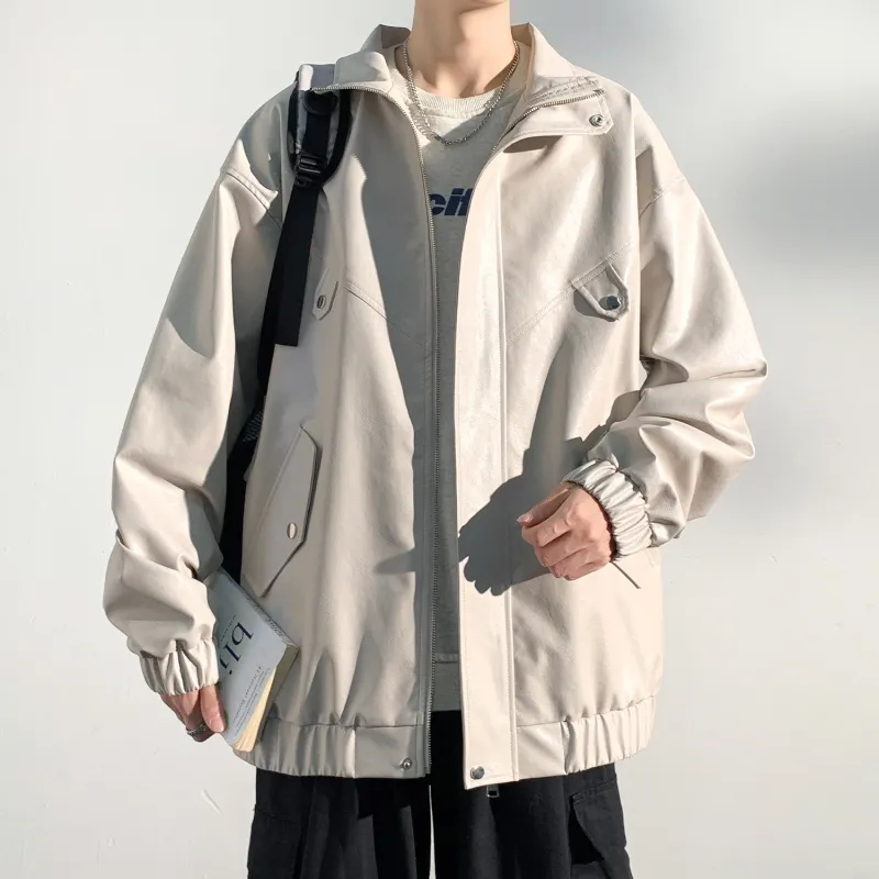 RAP PANDA Leather Jacket Unisex-5