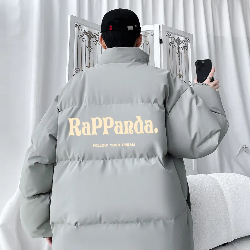 RAP PANDA Puffer Jackets Unisex-30