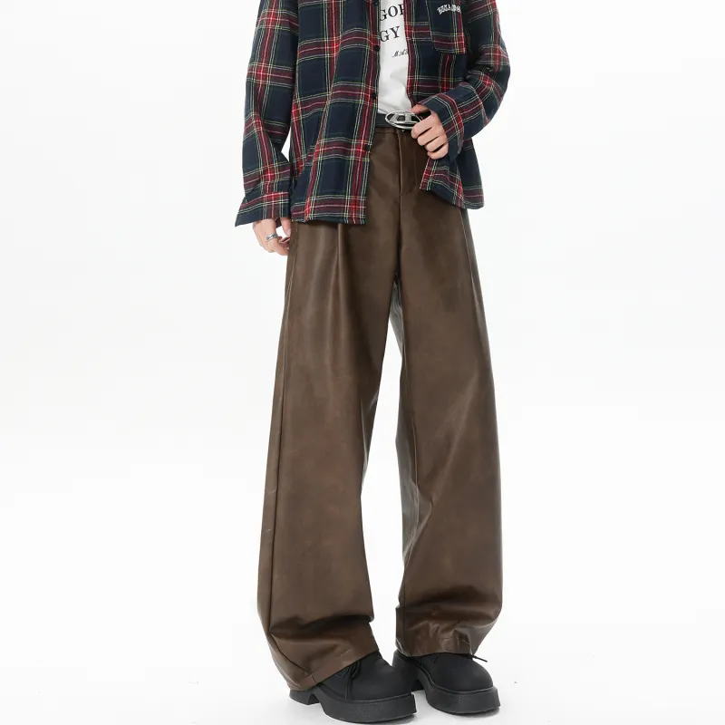 RAP PANDA Leather Pants Unisex-8