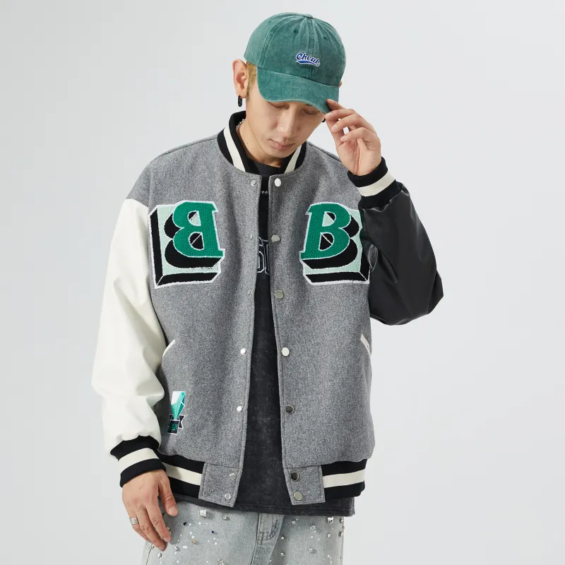 RAP PANDA Baseball Jacket Unisex Black-11
