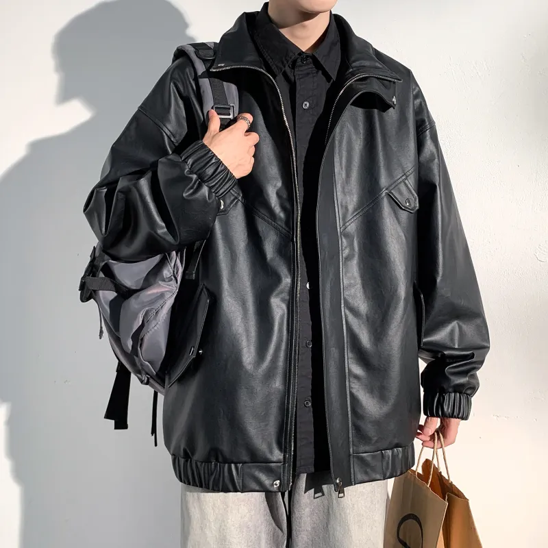 RAP PANDA Leather Jacket Unisex-18
