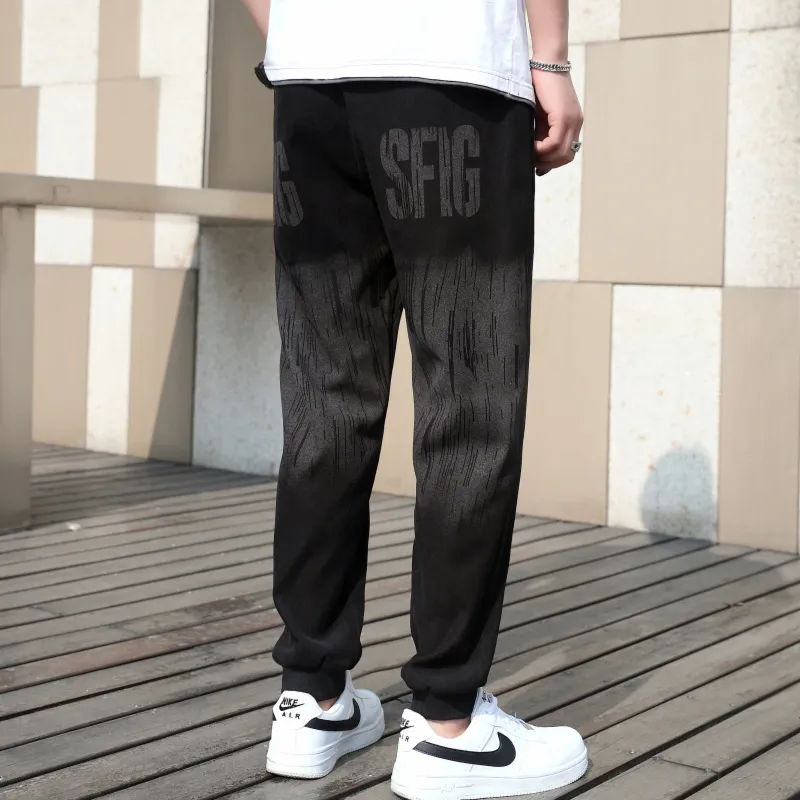 RAP PANDA Casual Pants Unisex Black-1