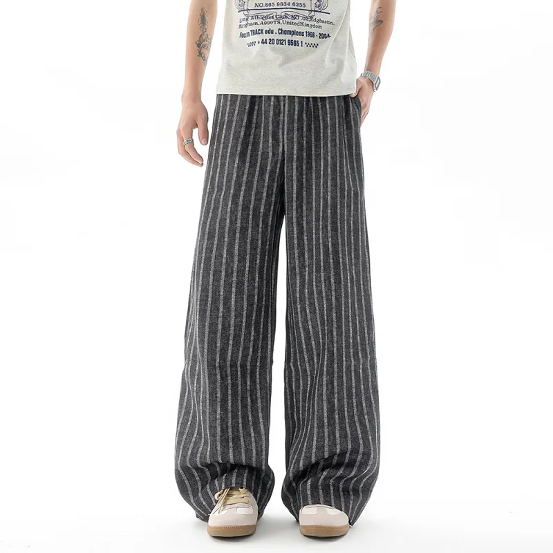 RAP PANDA Casual Pants Unisex Gray-2