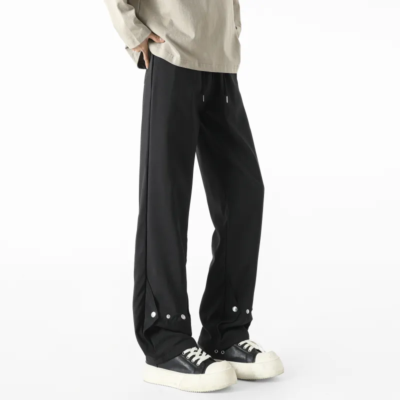 RAP PANDA Casual Pants Unisex Black-4