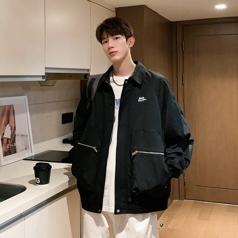 RAP PANDA Jackets Coats Unisex Black-3