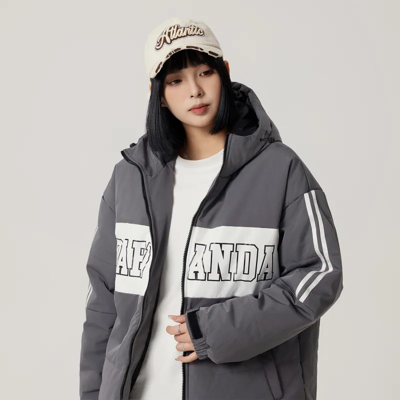 RAP PANDA Puffer Jackets Unisex-21