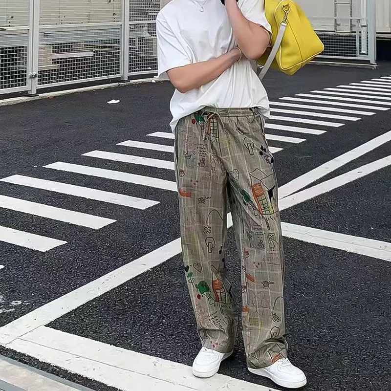 RAP PANDA Casual Pants Unisex Khaki-2