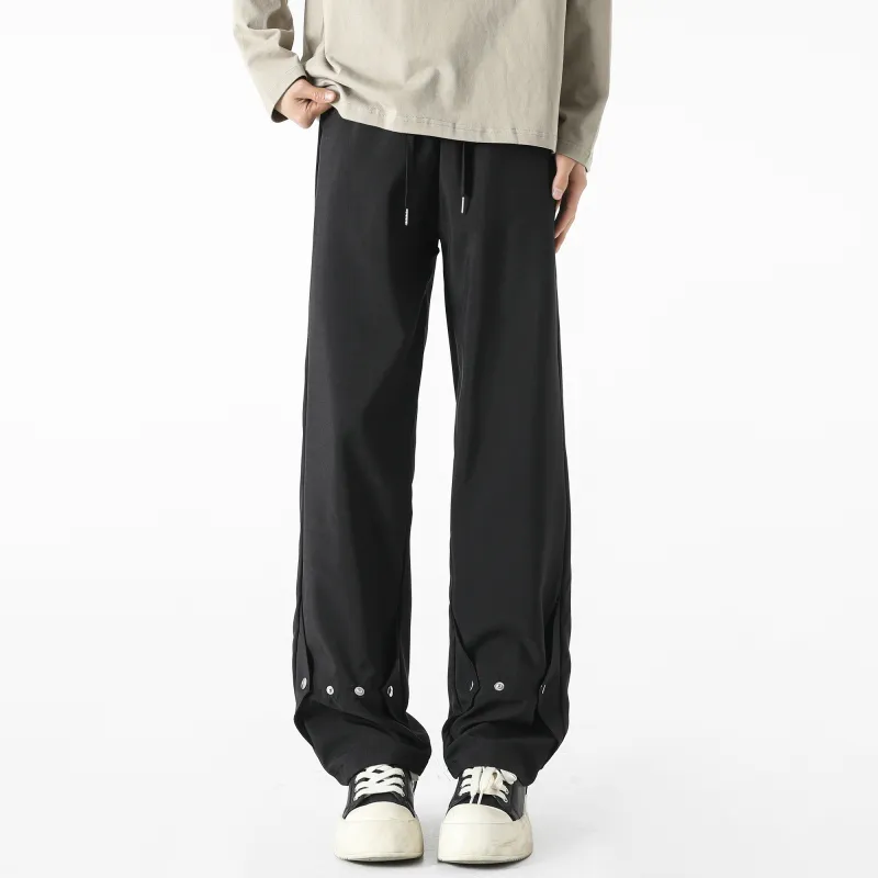 RAP PANDA Casual Pants Unisex Black-2