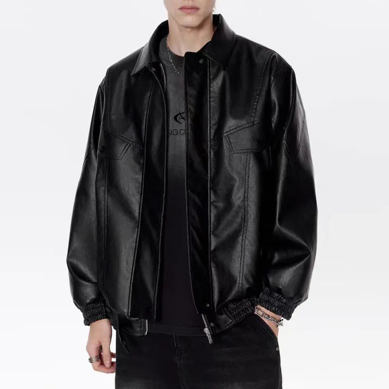 RAP PANDA Leather Jacket Unisex-2