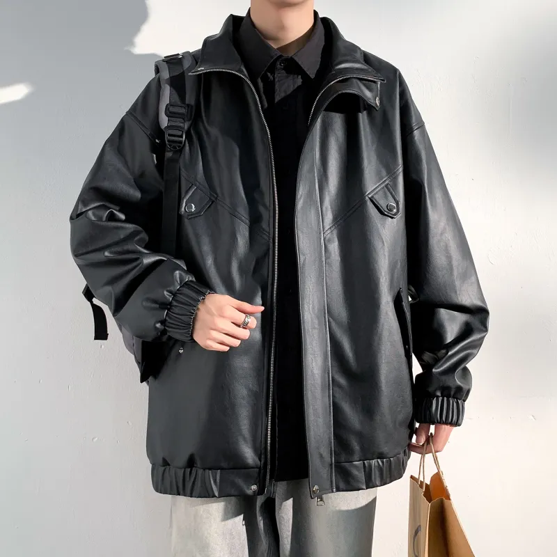 RAP PANDA Leather Jacket Unisex-17
