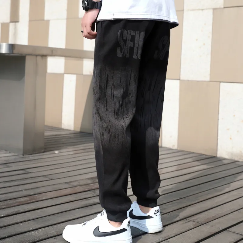 RAP PANDA Casual Pants Unisex Black-3