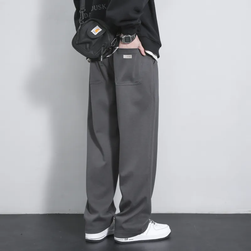 Vintage Luxury Streetwear Trendy Brand Loose Fit Straight Fit Pants Unisex-7