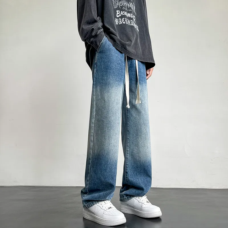 WELTER EXPERIMENT Jeans Unisex Black Gray Color-9