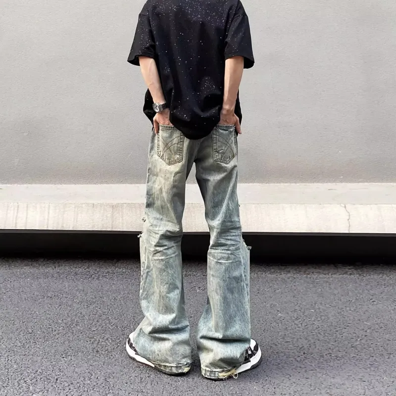 WELTER EXPERIMENT Jeans Unisex Vintage Blue-2