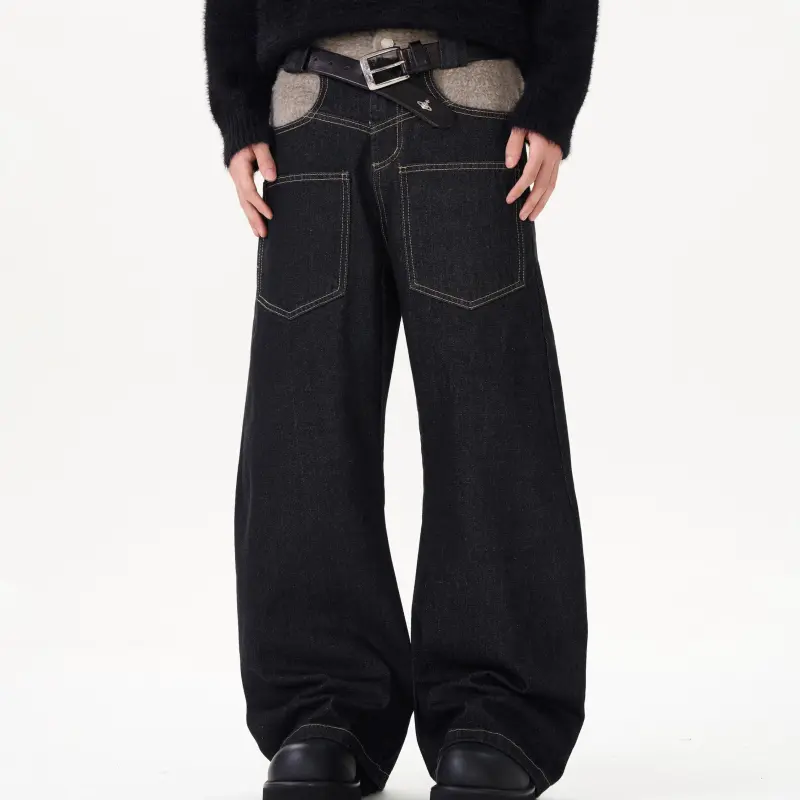 WELTER EXPERIMENT Jeans Unisex Black-4